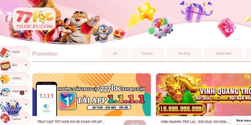 Tổng hợp những sự kiện khuyến mãi 77LOC hot hit